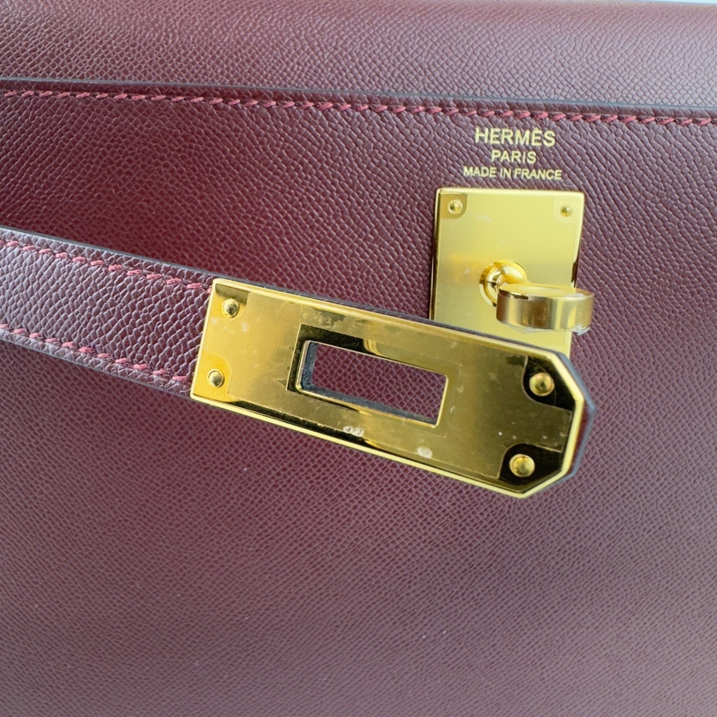 Kelly elan ケリーエラン Rouge H Madame マダム GHW ゴールド金具 Stamp-B B刻印