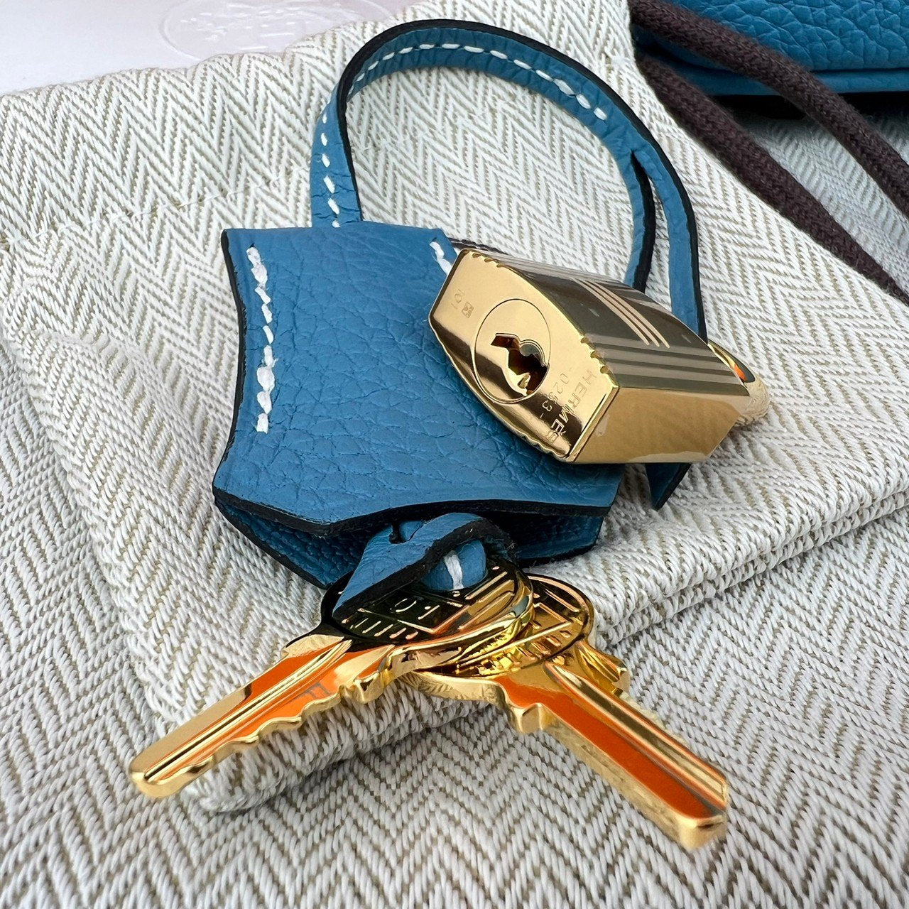 新品 HERMES エルメス Birkin25 バーキン25 Blue Jean ブルージーン B刻 GHW ゴールド金具