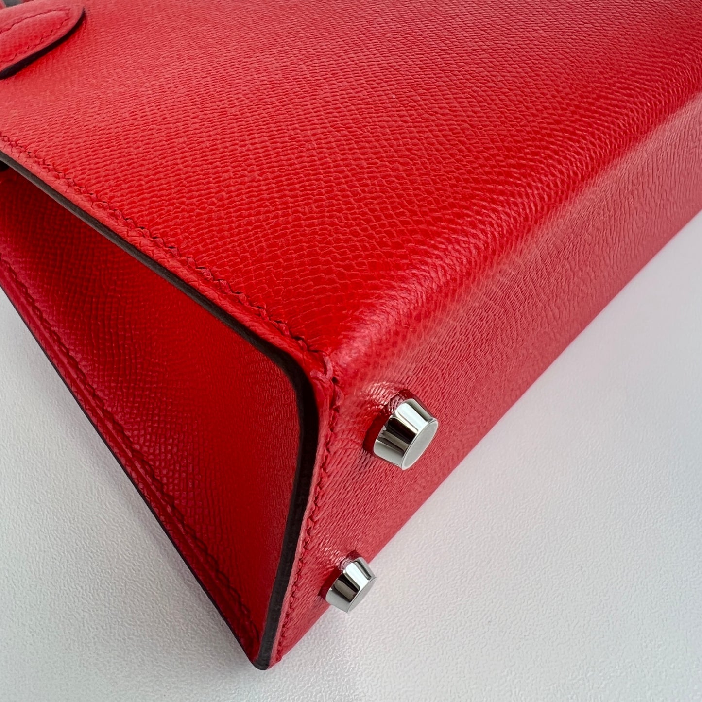 Mini kelly ミニケリー Rouge de coeur ルージュクー Madame マダム PHW シルバー金具 Stamp-K K刻印