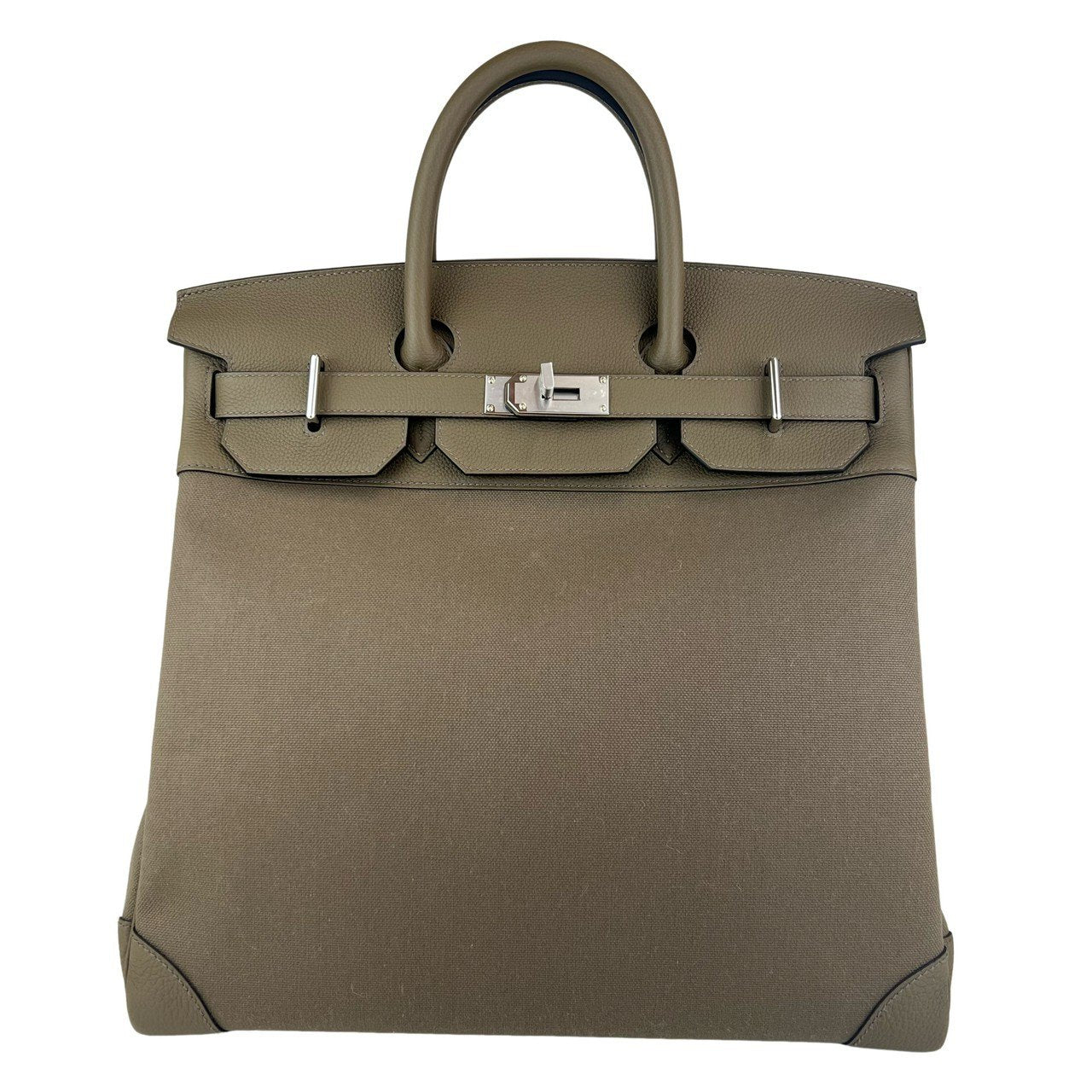 新品未使用 Hermès エルメス Haut a Courroies 40 オータクロア 40 Toundra ツンドラ PHW シルバー金具 Togo/Toile Militaire トゴ/トワルミリタリー ハンドバッグ メンズバッグ