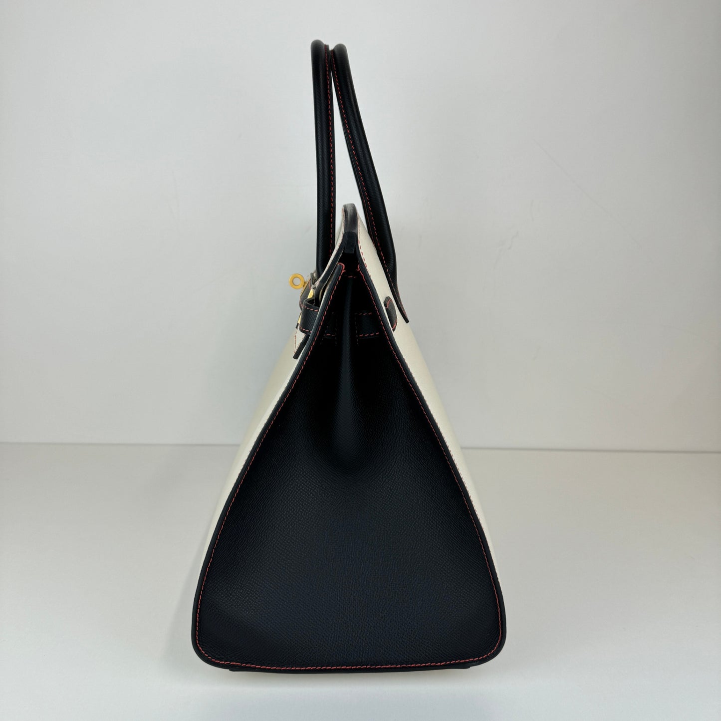 Birkin35 SO バーキン35 スペシャルオーダー Craie/Black クレ/ブラック Epsom エプソン GHW マットゴールド金具 Stamp-B B刻印