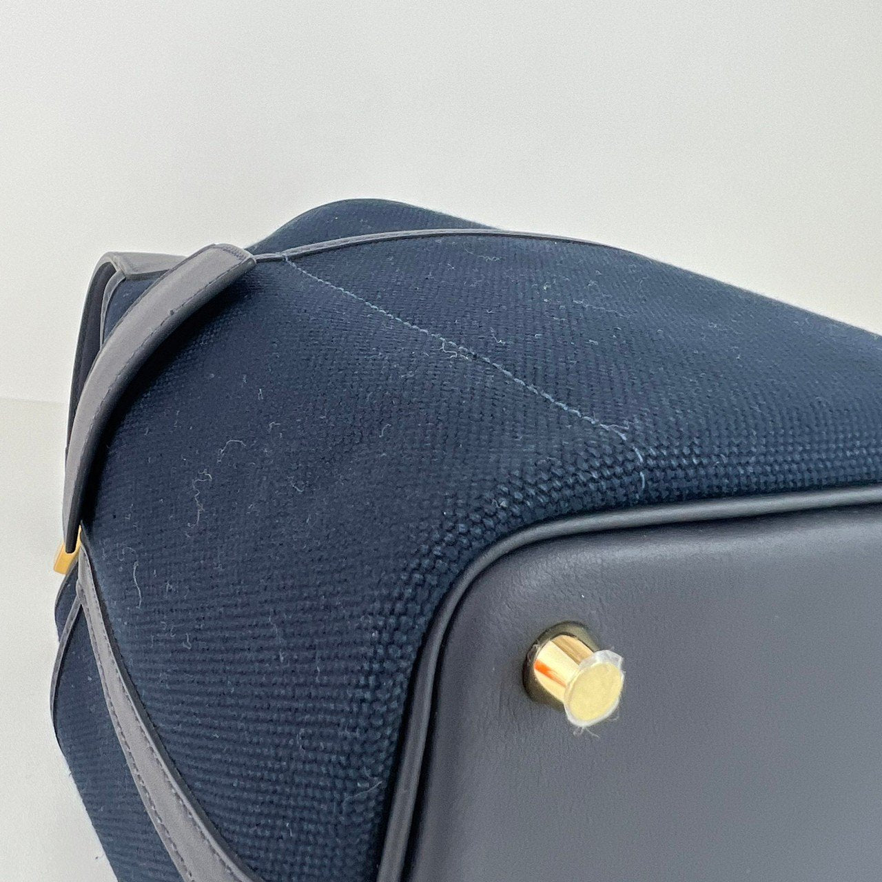 Picotin Lock PM ピコタンロック18 Bleu marine ブルーマリーン GHW ゴールド金具 Stamp-W W刻印