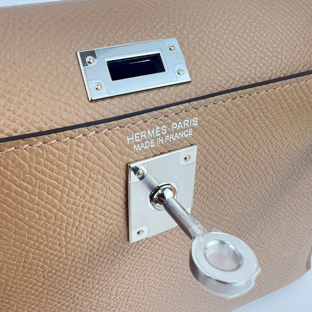 Mini Kelly tricolor ミニケリー トリコロール Chai/Mauve sylvestre/Lime チャイ/モーヴシルベストル/ライム PHW シルバー金具 U刻