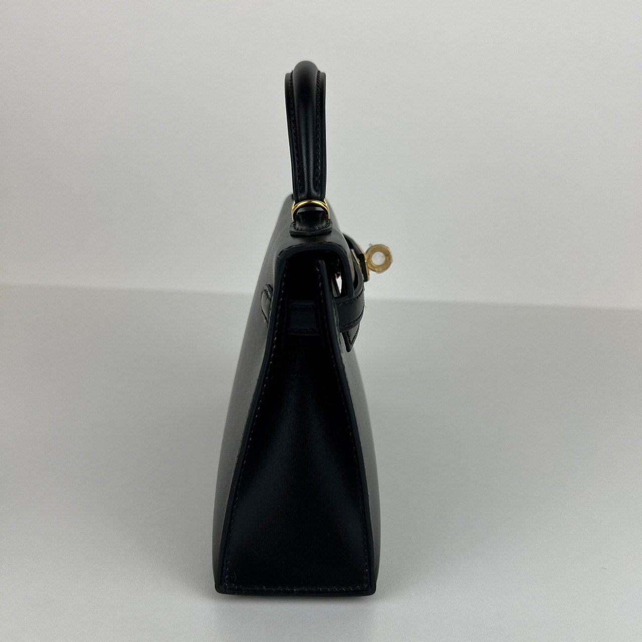 Mini kelly ミニケリー Black ブラック GHW ゴールド金具 Box calf ボックスカーフ Stamp-W W刻印 ショルダーバッグ レディースバッグ