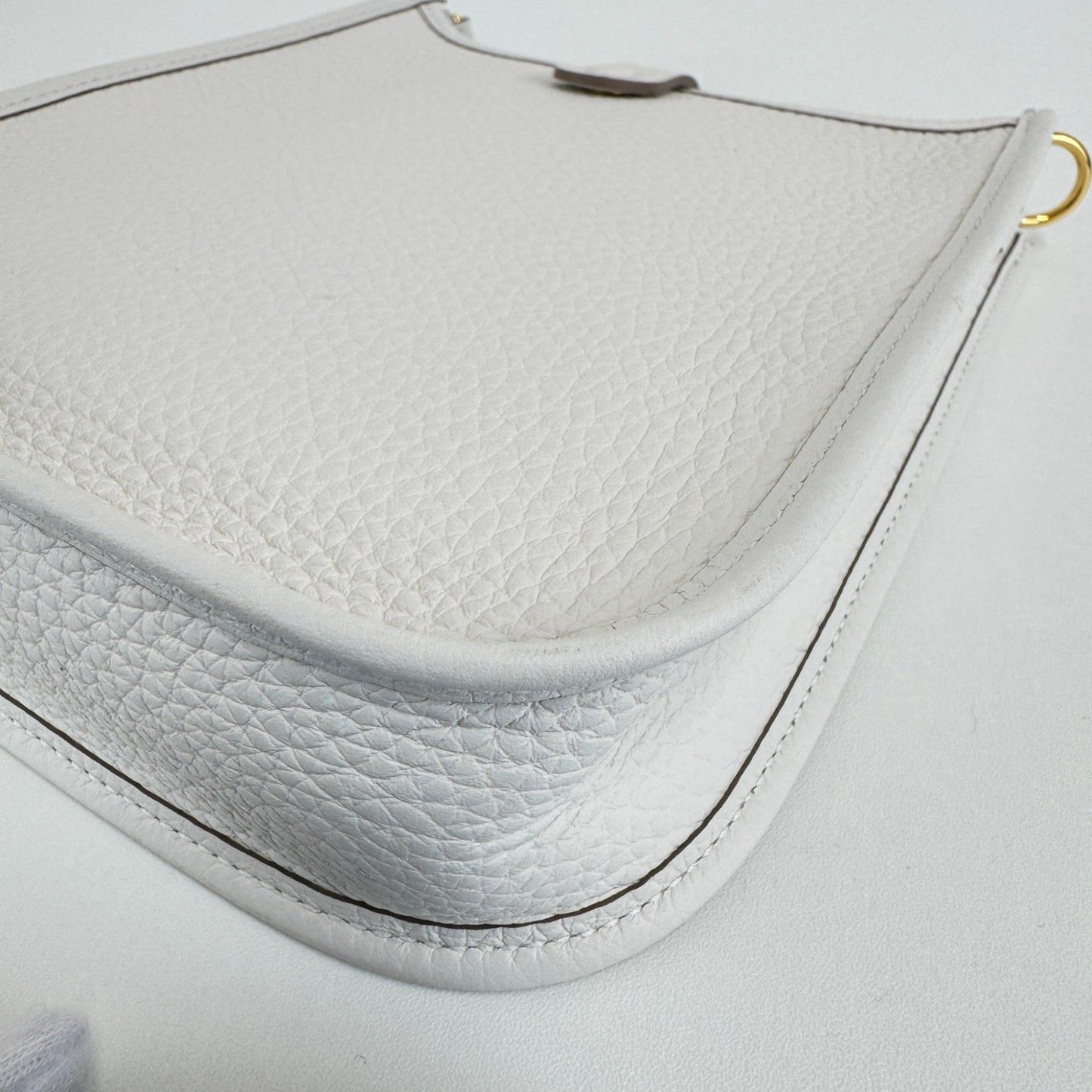 Evelyne TPM エブリンTPM New white ニューホワイト Taurillon Clemence トリヨンクレマンス GHW ゴールド金具 Stamp-W W刻印