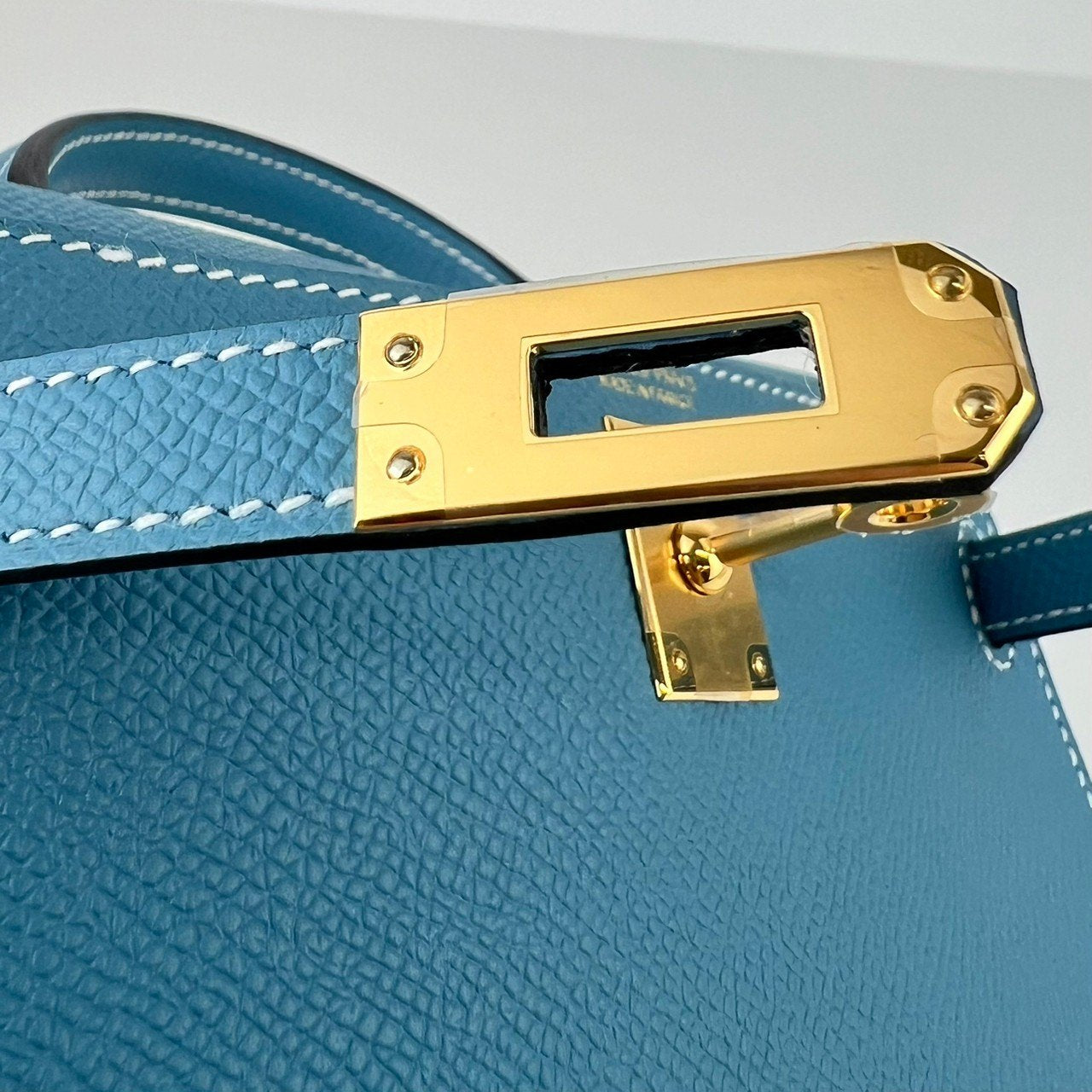Mini kelly ミニケリー New blue jean ニューブルージーン GHW ゴールド金具 Epsom エプソン Stamp-W W刻印