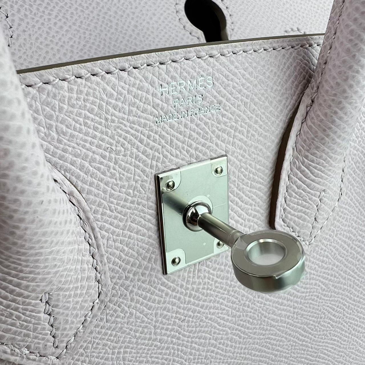 Birkin25 Sellier バーキン25 セリエ Mauve pale モーヴパール Epsom エプソン PHW シルバー金具 Stamp-B B刻印