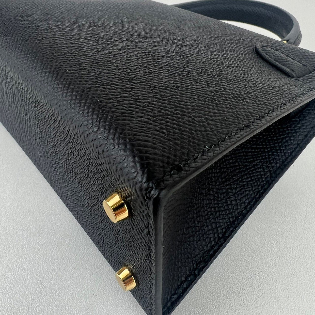 Mini kelly ミニケリー Black ブラック Epsom エプソン GHW ゴールド金具 Stamp-W W刻印