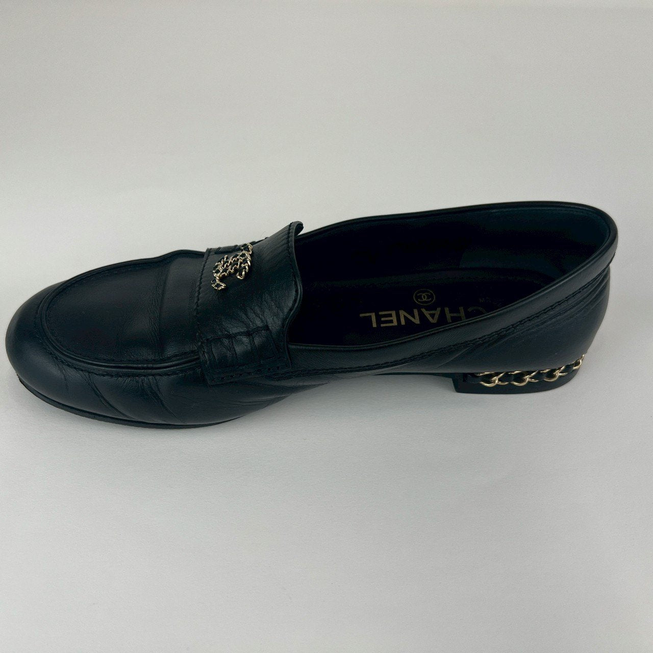CHANEL シャネル ローファー ココマーク Black ブラック
