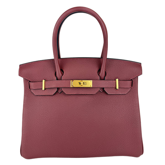 Birkin30 バーキン30 Rouge H ルージュアッシュ  GHW ゴールド金具 Togo トゴ Stamp-W W刻印