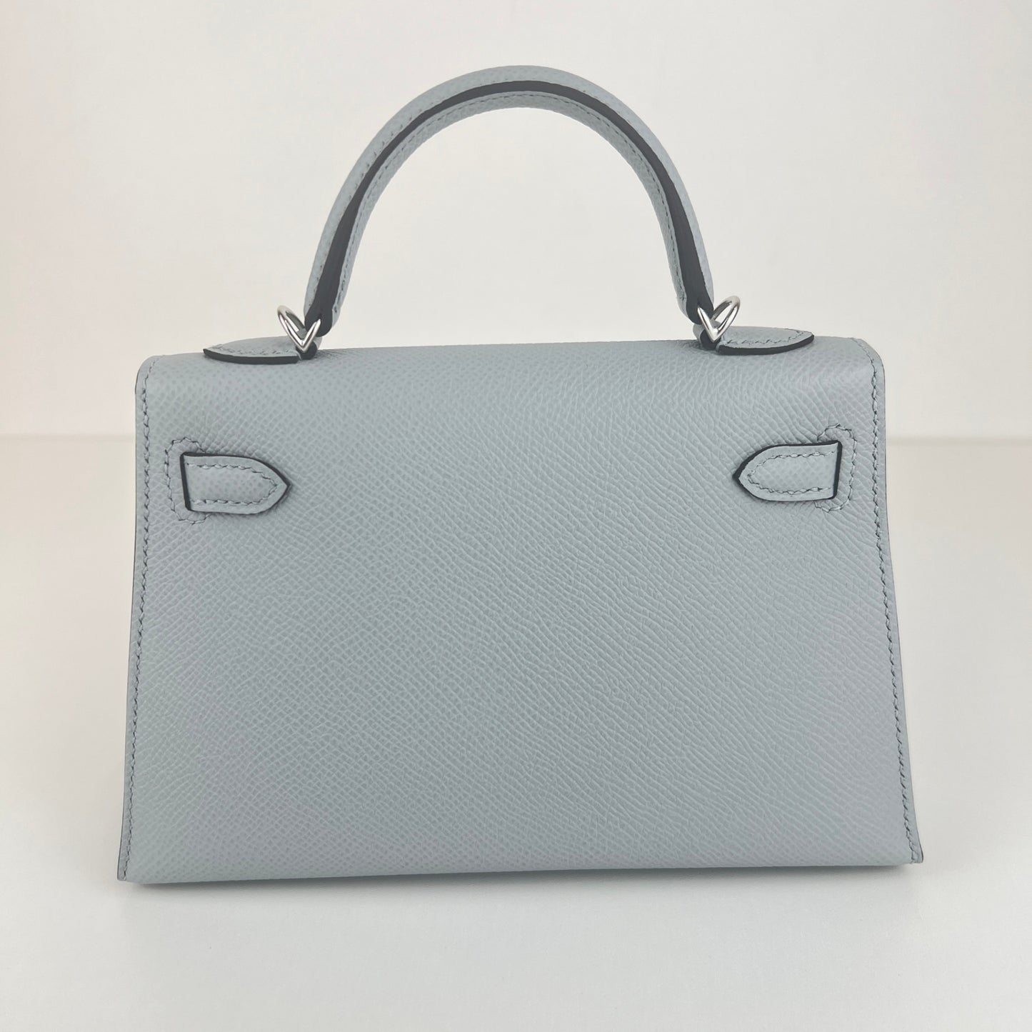 Mini kelly ミニケリー Stamp-K K刻印 Epaom エプソン Blue glacie ブルーグラシエ PHW シルバー金具 2WAYバッグ ショルダーバッグ ハンドバッグ