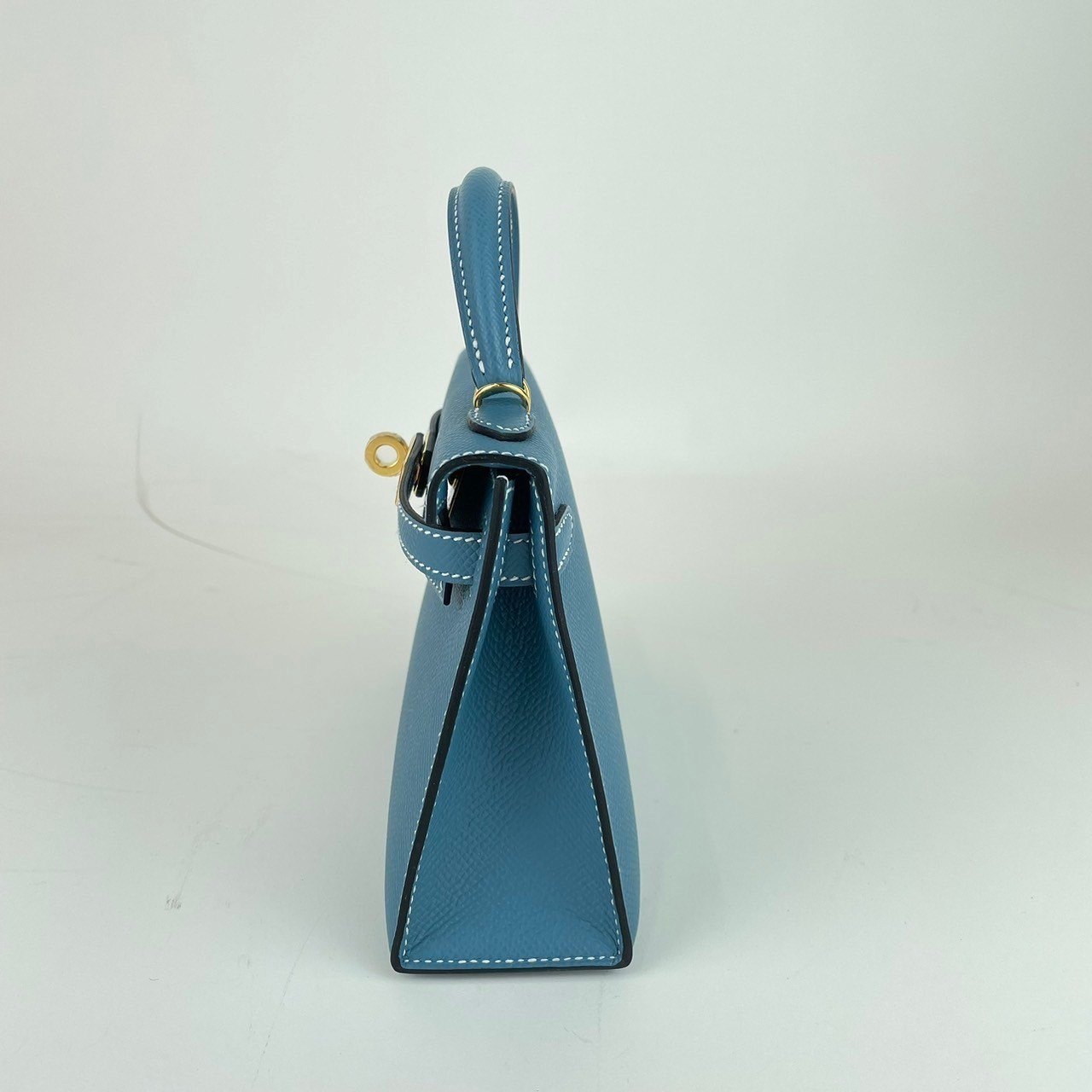 Mini kelly ミニケリー Blue jean ブルージン Epsom エプソン GHW ゴールド金具 B刻
