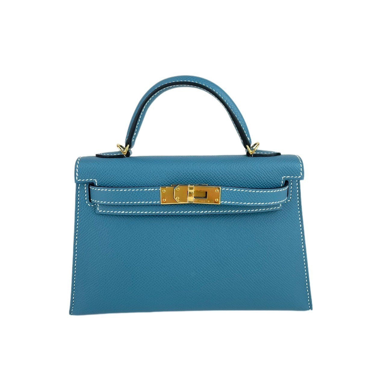 Mini kelly ミニケリー Blue jean ブルージン Epsom エプソン GHW ゴールド金具 B刻