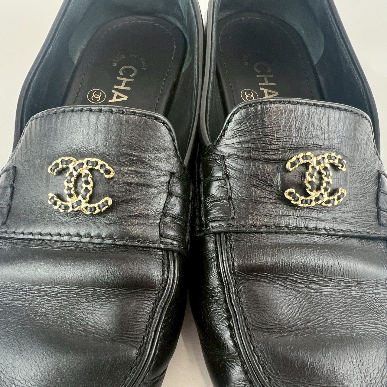 CHANEL シャネル ローファー ココマーク Black ブラック