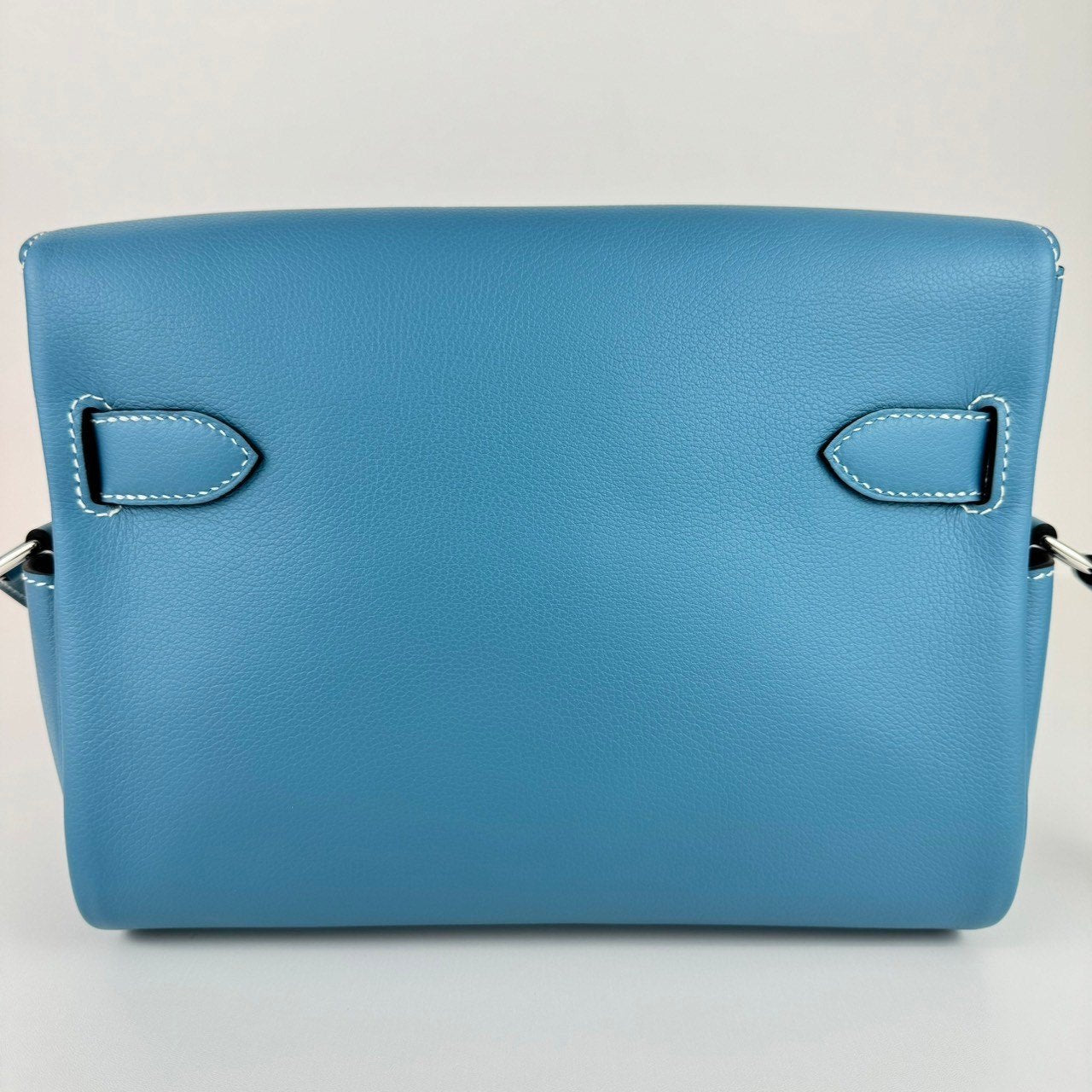 Kelly Messenger PM ケリーメッセンジャーバッグPM New Blue jean ニューブルージン PHW シルバー金具 Evercolor エバーカラー Stamp-W W刻印