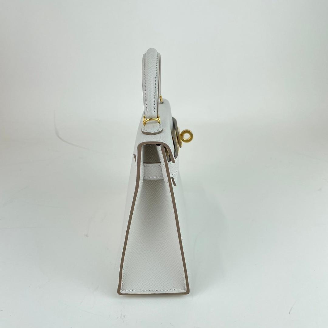 Mini kelly ミニケリー Gray pearl グリパール Epsom エプソン GHW ゴールド金具 B刻