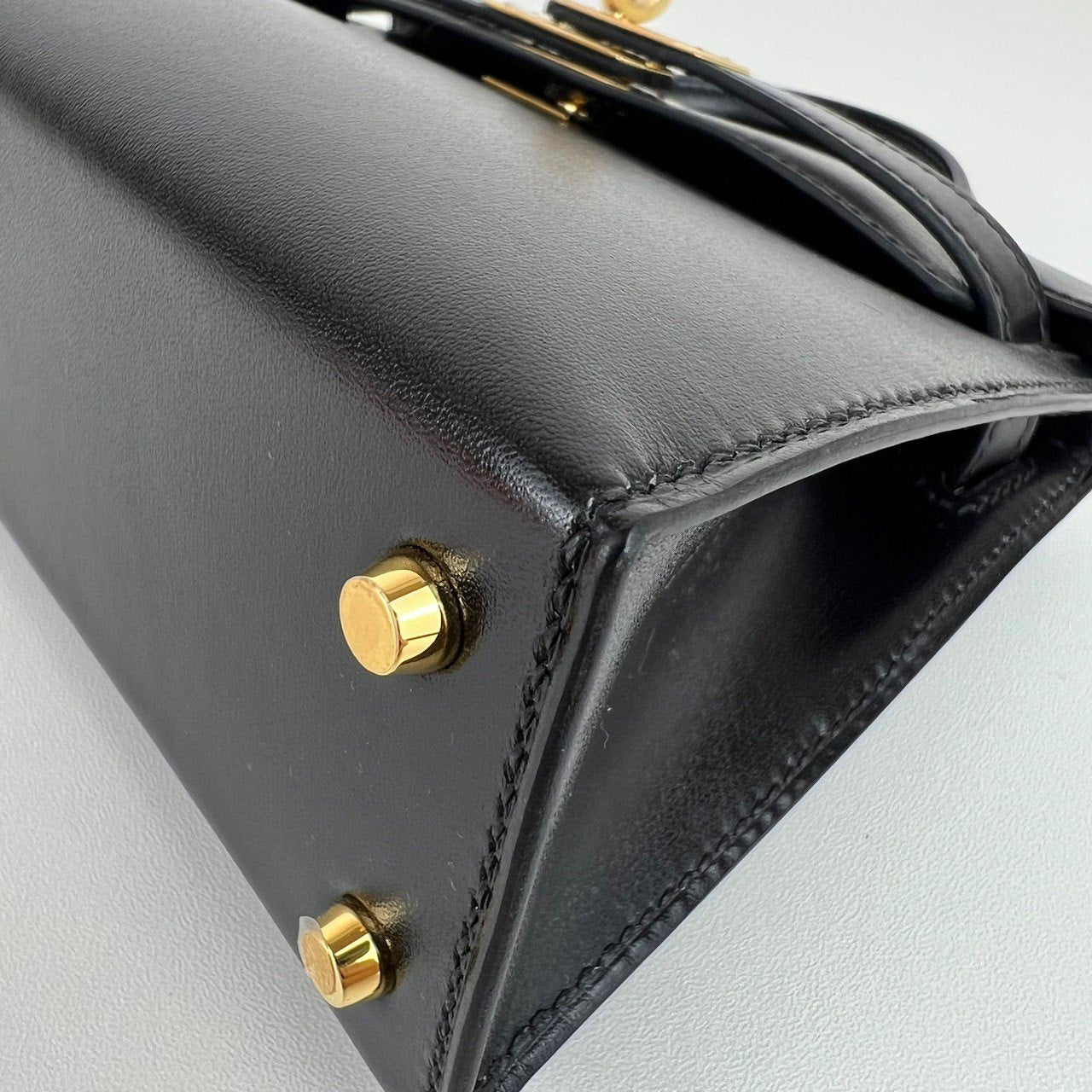 Mini kelly ミニケリー Black ブラック GHW ゴールド金具 Box calf ボックスカーフ Stamp-W W刻印 ショルダーバッグ レディースバッグ