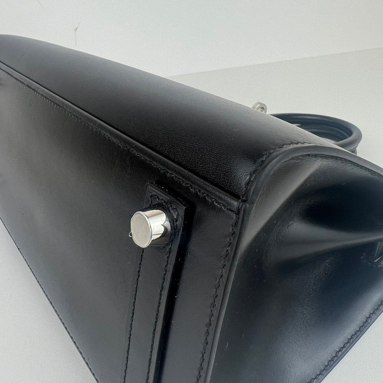Birkin25 バーキン25 Black ブラック PHW シルバー金具 Box ボックス Stamp-W W刻印