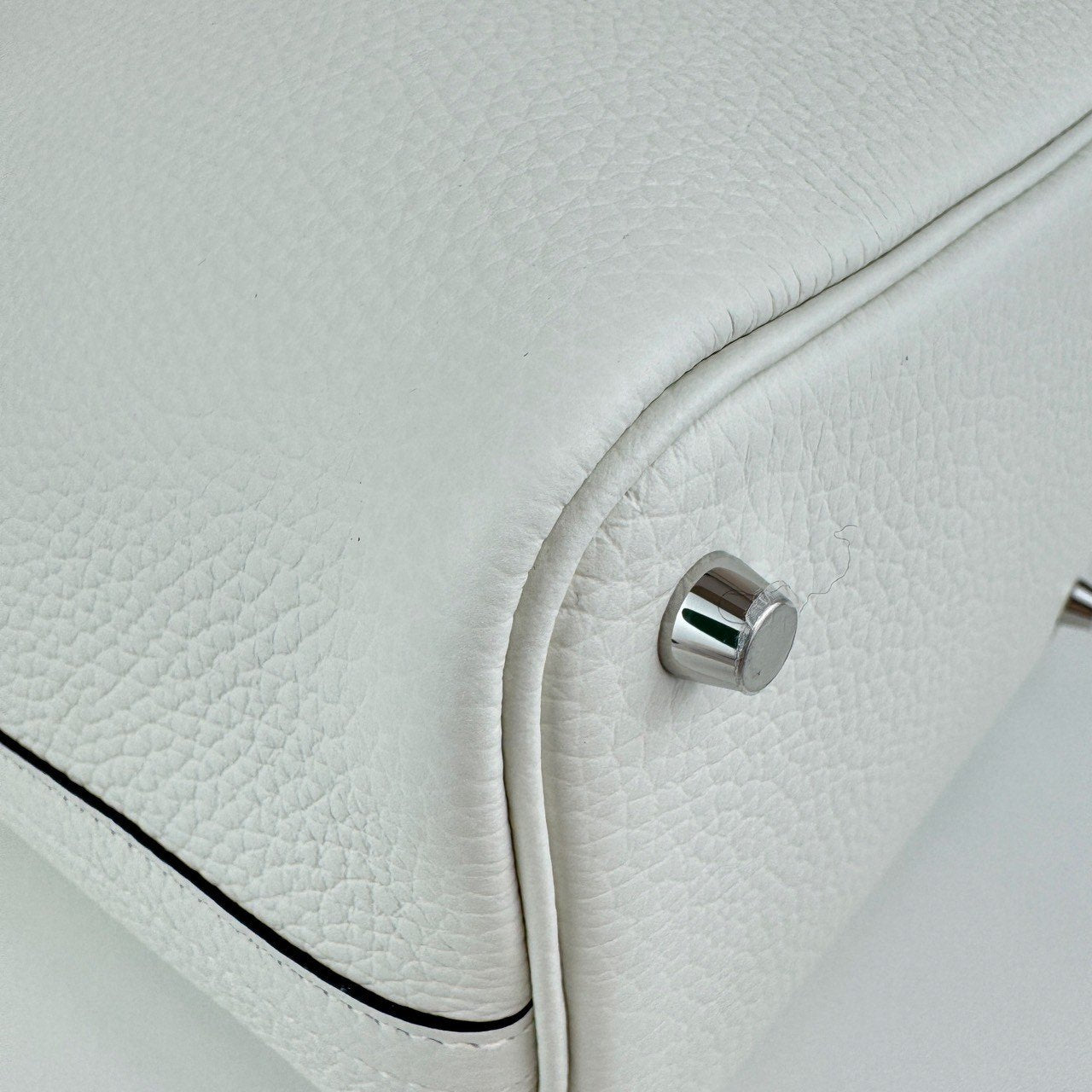 Picotin Lock PM ピコタンロック PM White ホワイト Taurillon Clemence トリヨンクレマンス PHW シルバー金具 Stamp-W W刻印
