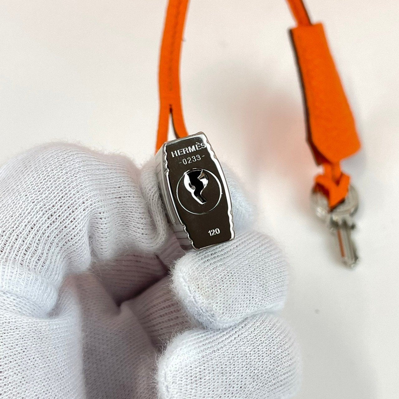 Birkin30 バーキン30 Orangeminium オレンジミニウム Togo トゴ PHW シルバー金具 B刻印