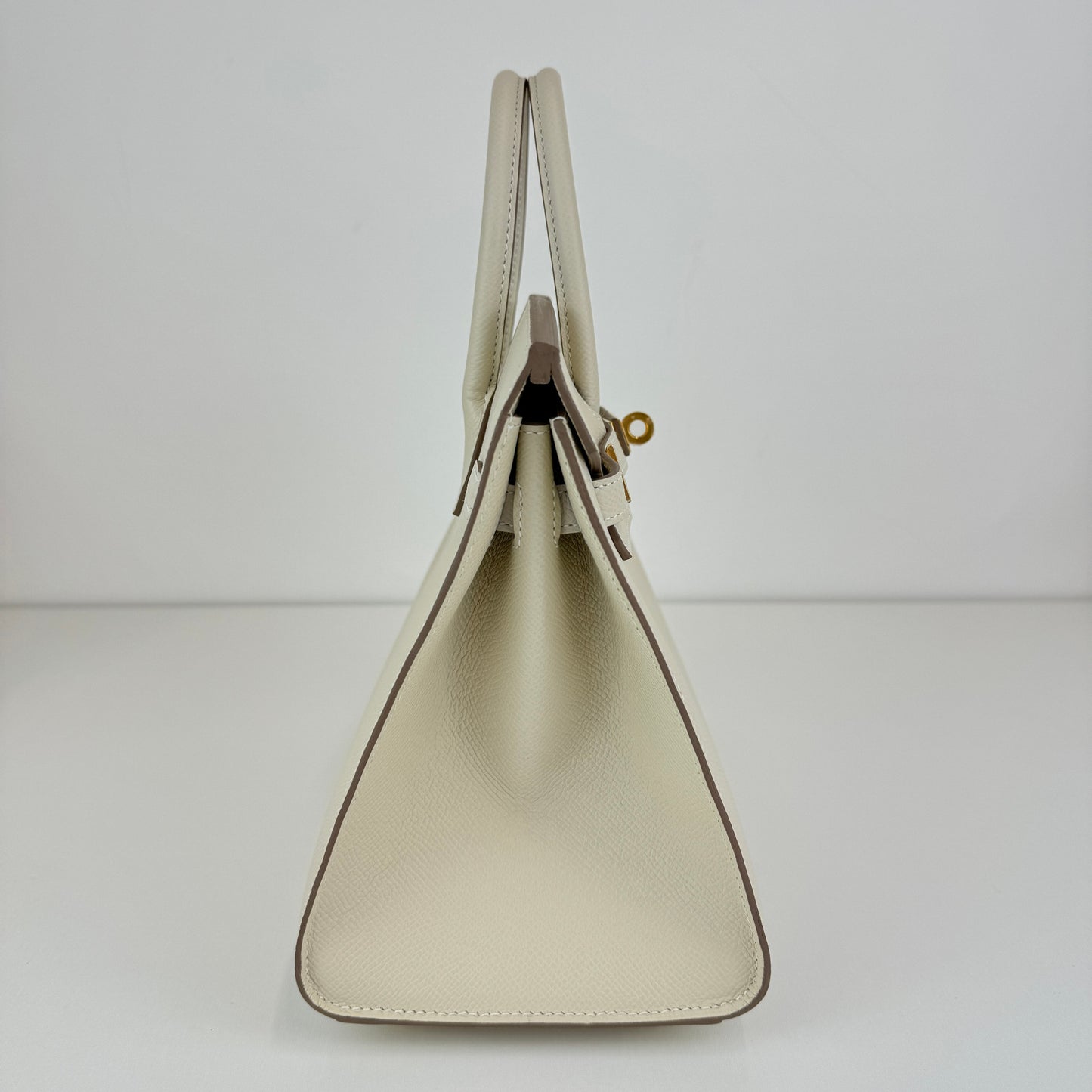 Birkin25 バーキン25 Craie クレ GHW ゴールド金具 W刻印 Epsom エプソン