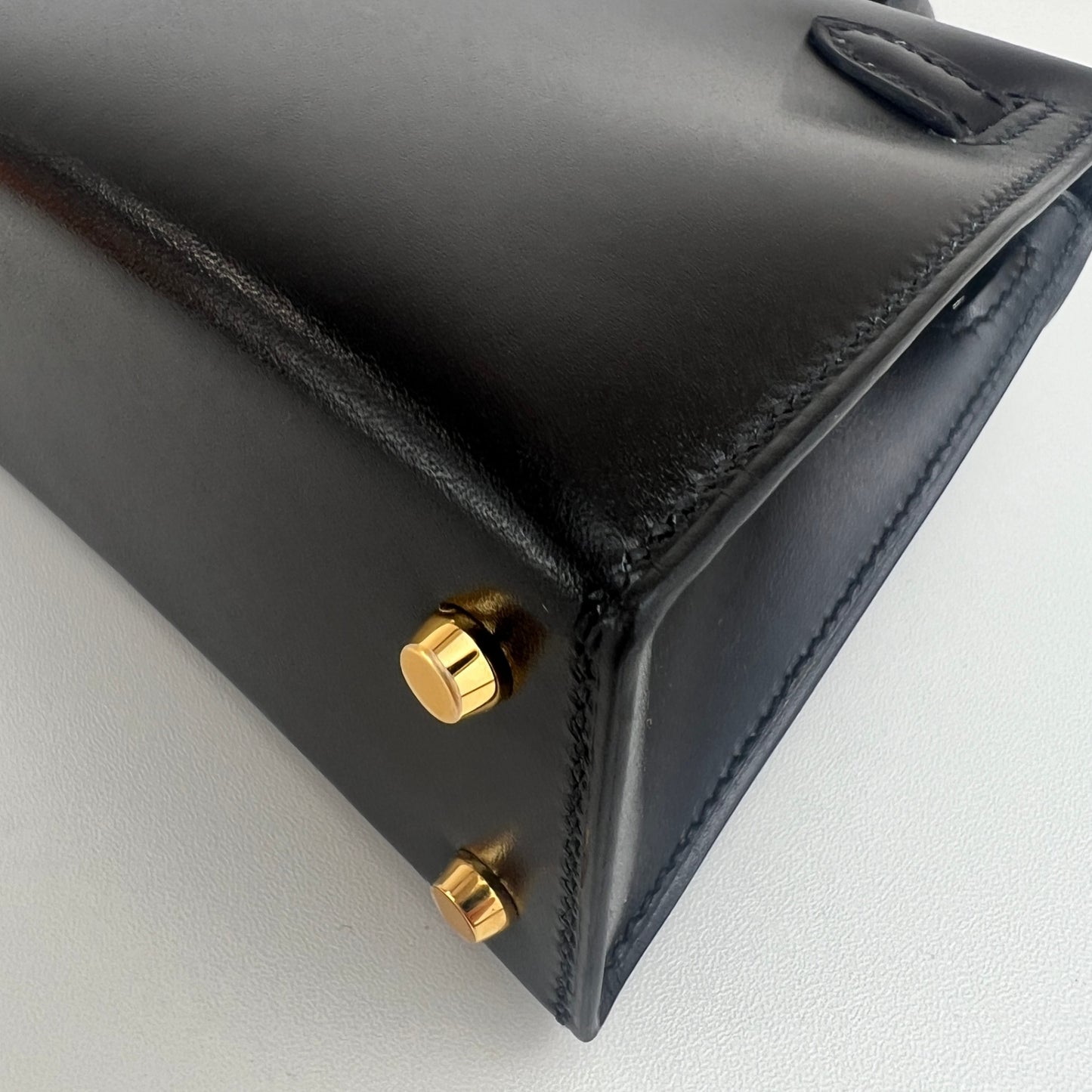 Hermès エルメス Mini kelly ミニケリー Stamp-K K刻印 Box ボックス Black ブラック GHW ゴールド金具