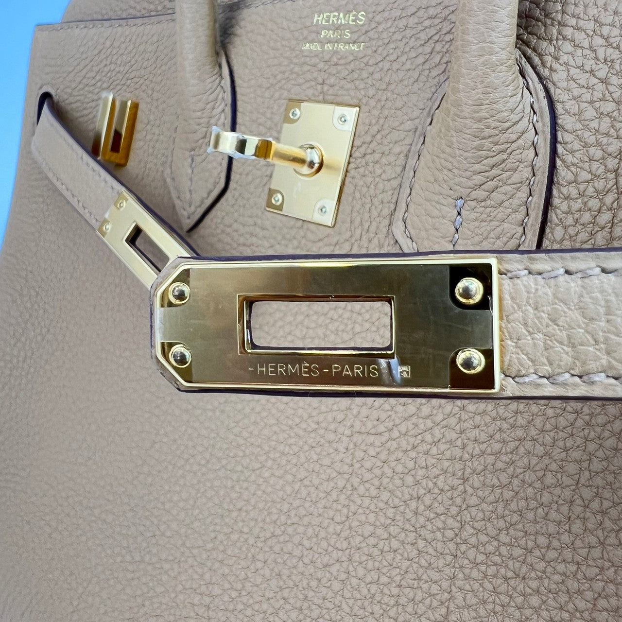 Birkin25 バーキン25 Biscuits ビスキュイ Togo トゴ GHW ゴールド金具 B刻 ハンドバッグ