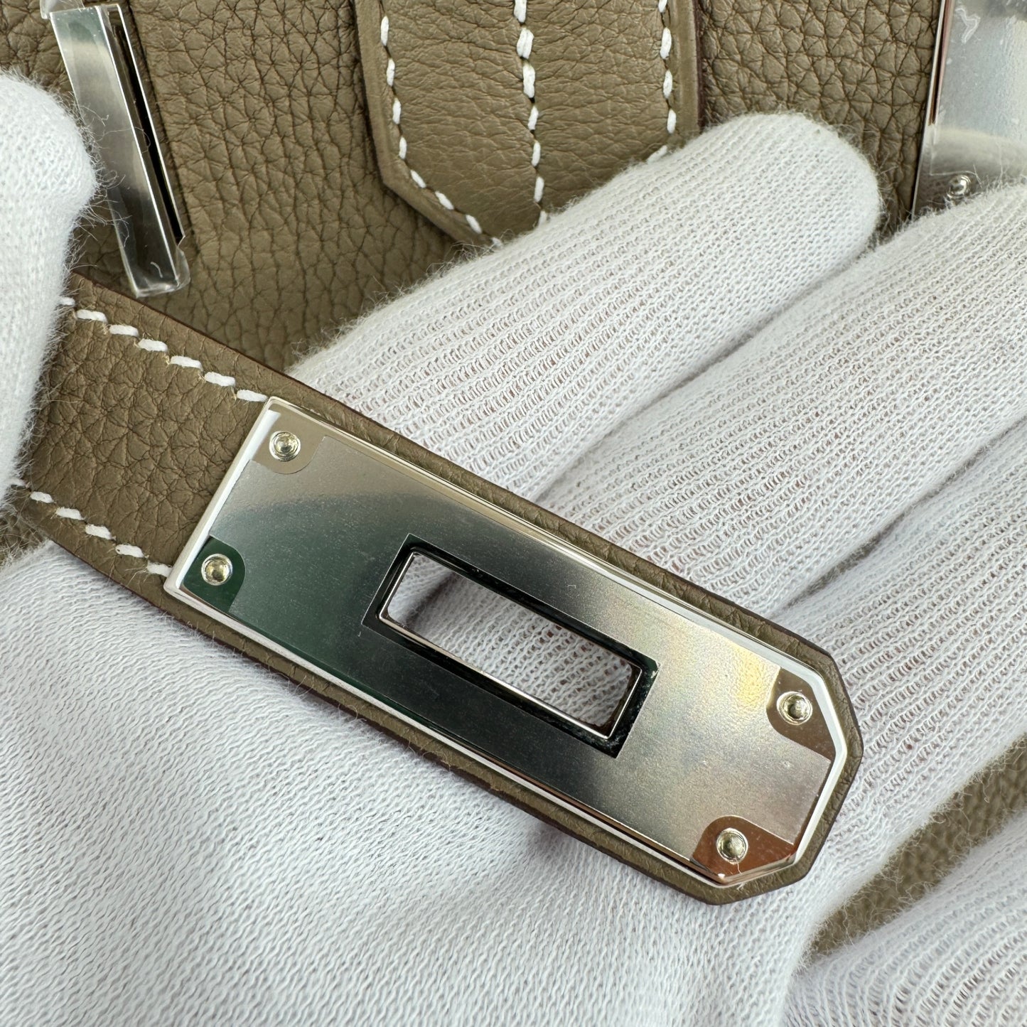 Birkin30 バーキン30 Etoupe エトープ Togo トゴ PHW シルバー金具 Stamp-W W刻印 ハンドバッグ