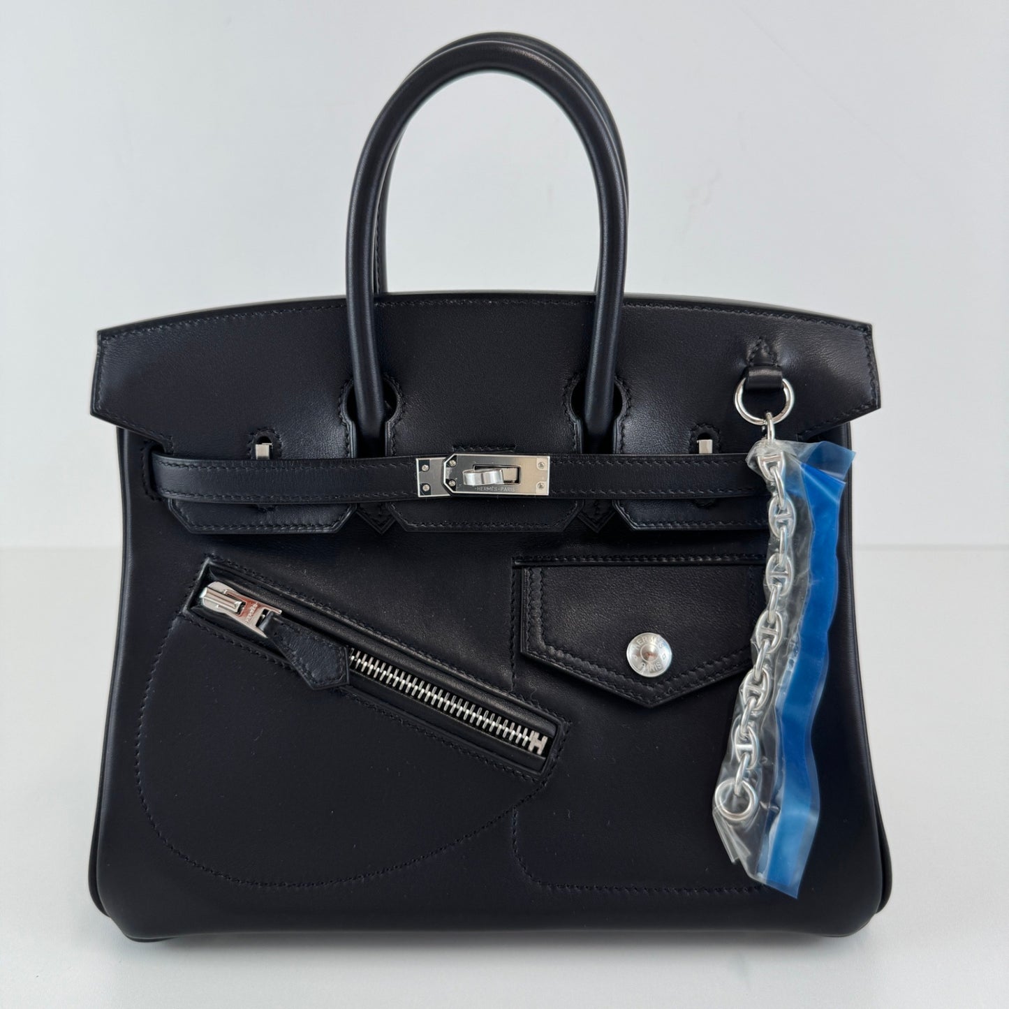 Birkin25 rock バーキン25ロック Black ブラック Veau Volupto ヴォーヴォリュプト PHW シルバー金具 Stamp-B B刻印
