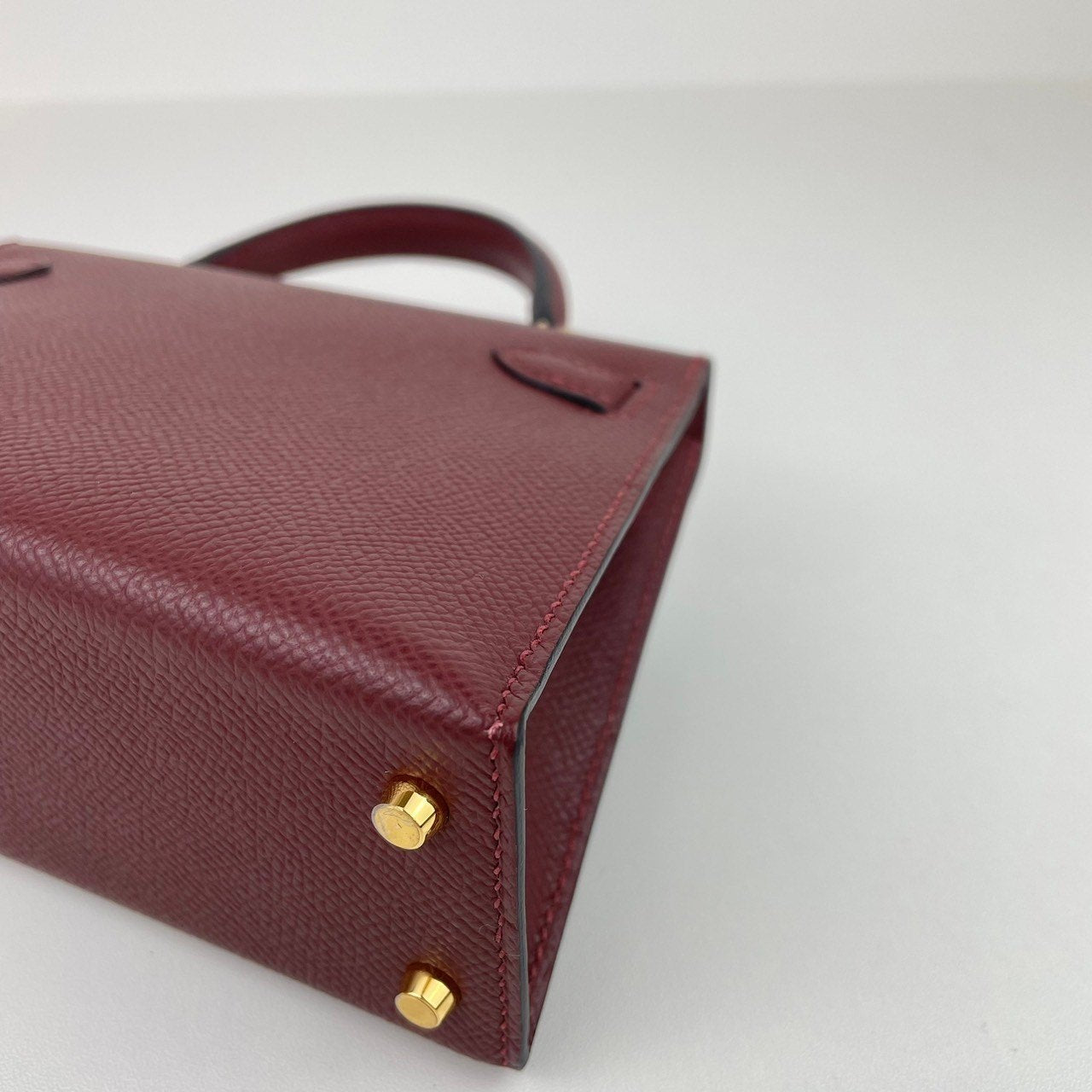 Mini kelly ミニケリー Rouge H ルージュアッシュ GHW ゴールド金具 Stamp-W W刻印 Epsom エプソン
