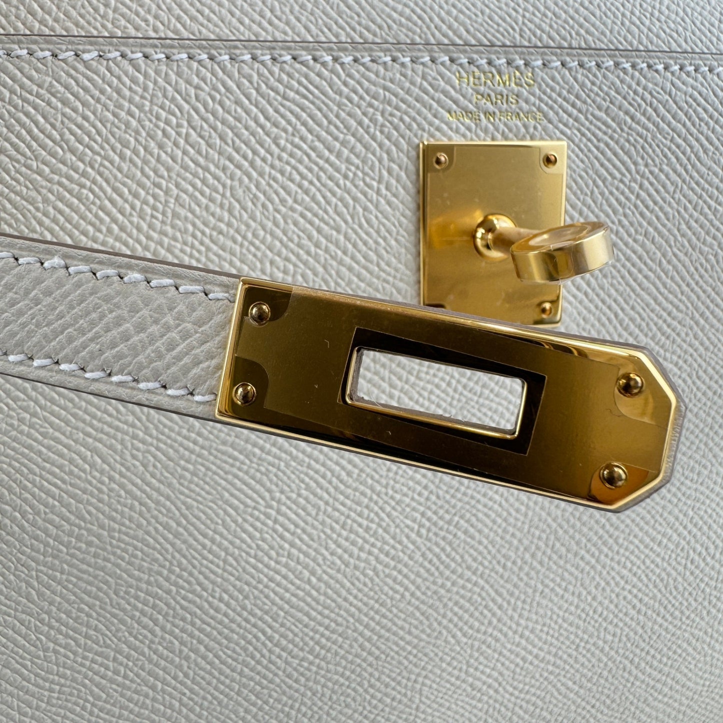 Kelly elan Craie クレ Epsom エプソン GHW ゴールド金具 Stamp-W W刻印