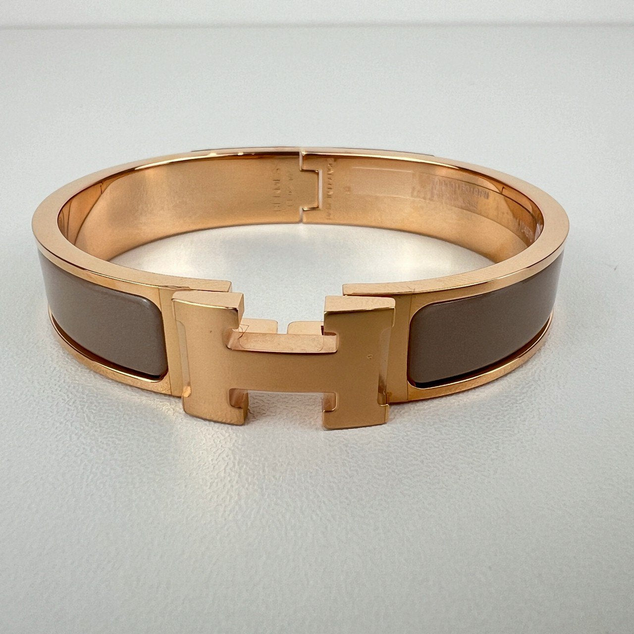 Clic H Bracelet クリックH ブレスレット Rose gold plated ローズゴールドプレーテッド Marron grace マロングラッセ