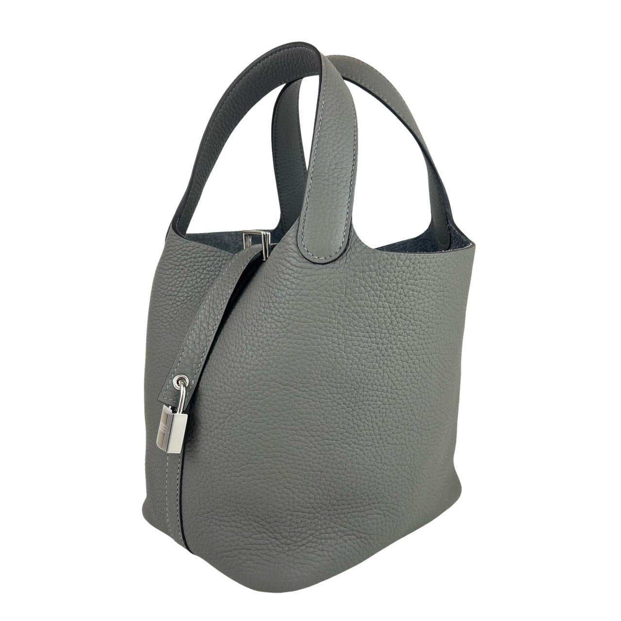 Picotin lock PM ピコタンロックPM Gris meyer グリメイヤー Clemence クレマンス PHW シルバー金具 Stamp-U U刻印