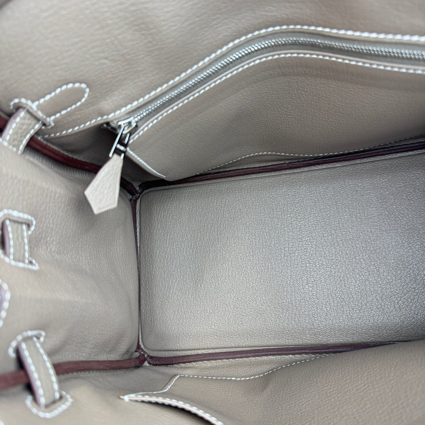 Birkin25 バーキン25 Etoupe エトープ Togo トゴ PHW シルバー金具 Stamp-W W刻印