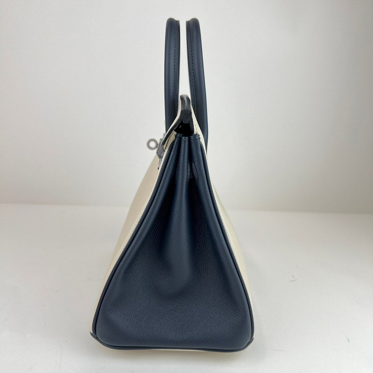 Birkin25 バーキン25 Craie/Black クレ/ブラック Togo トゴ PHW シルバー金具 D刻