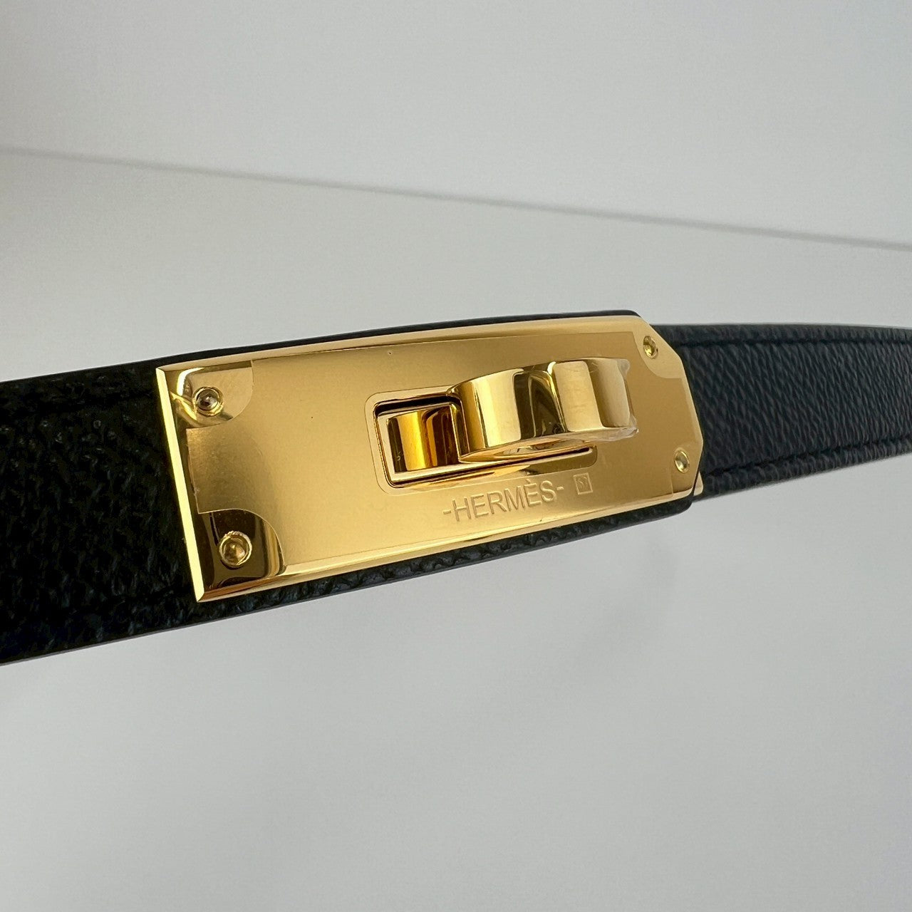 Belt kelly 18 ケリー ベルト18 Epsom エプソン Black ブラック GHW ゴールド金具 Stamp-W W刻印