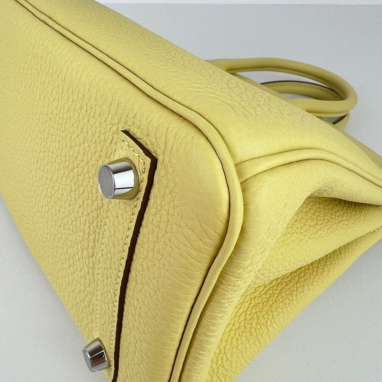 Birkin25 バーキン25 Jaune poussin ジョーヌプッサン PHW シルバー金具 Stamp-W W刻印
