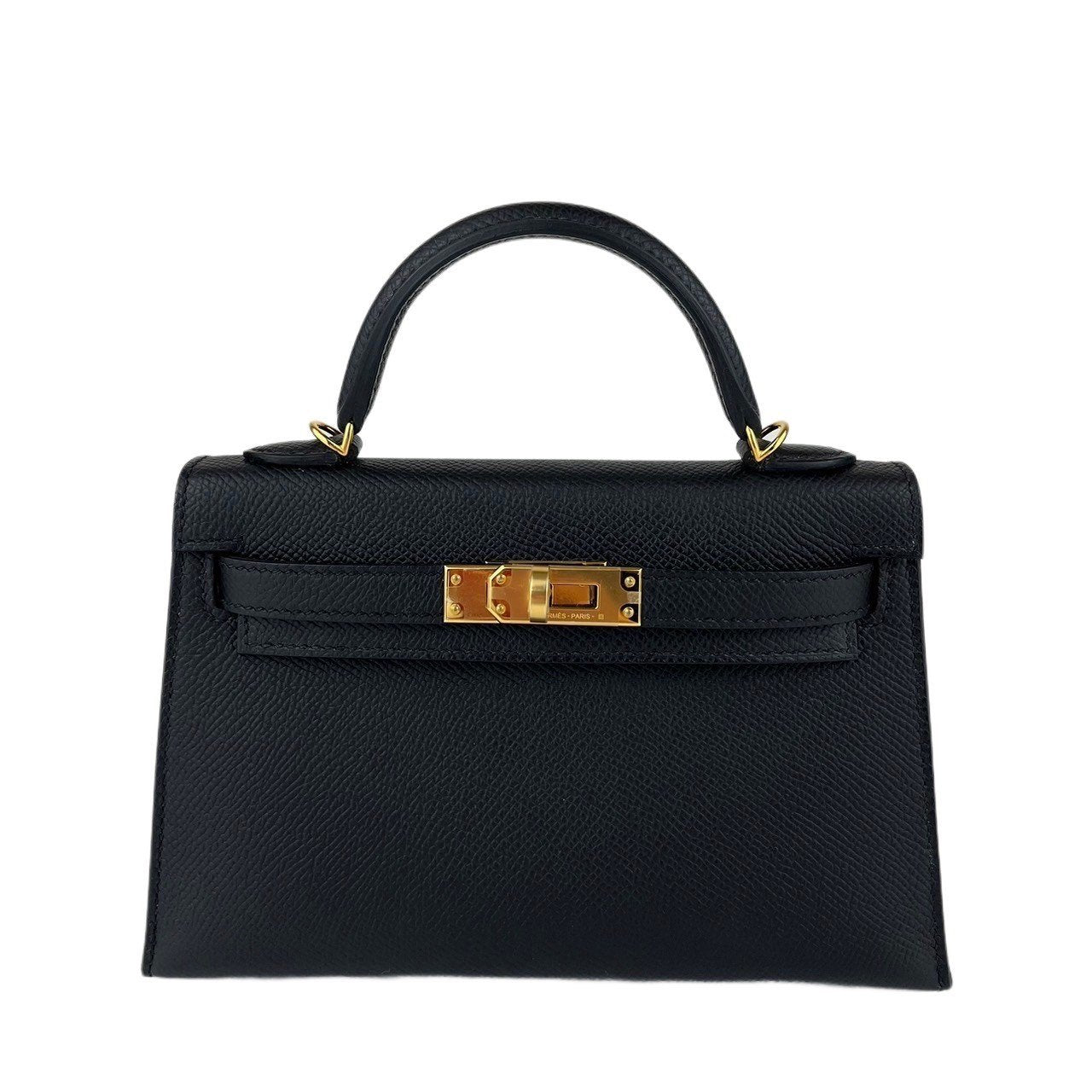 Mini kelly ミニケリー Black ブラック GHW ゴールド金具 Epsom エプソン U刻