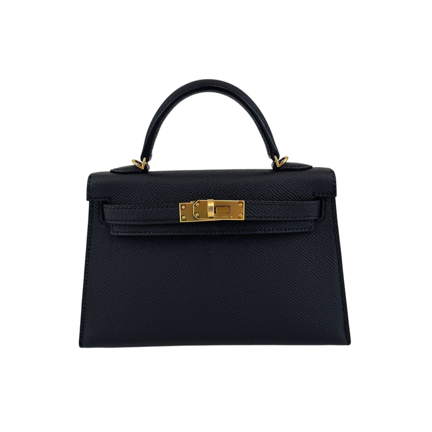 Mini kelly ミニケリー Black ブラック GHW ゴールド金具 Stamp-W W刻印 Epsom エプソン