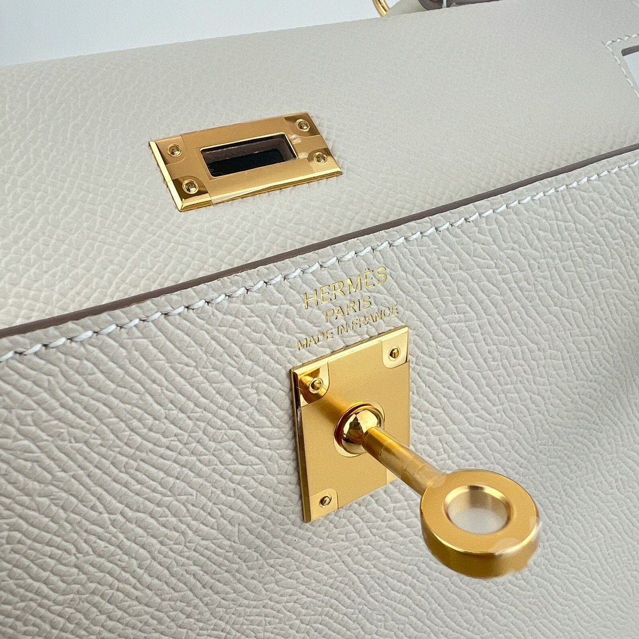 Kelly25 ケリー25 Craie クレ GHW ゴールド金具 Epsom エプソン Stamp-W W刻印