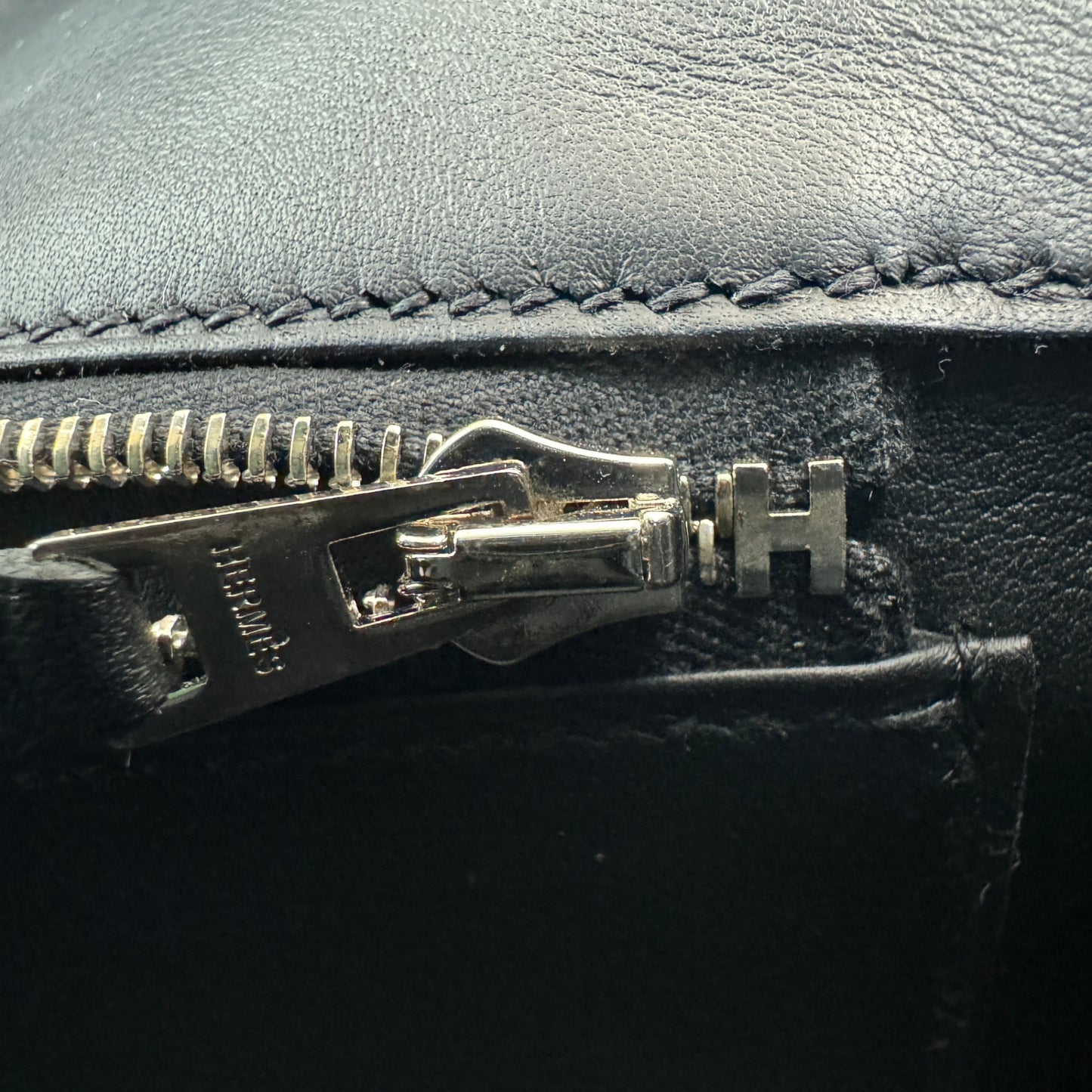 Birkin25 バーキン25 Black ブラック PHW シルバー金具 Stamp-B B刻