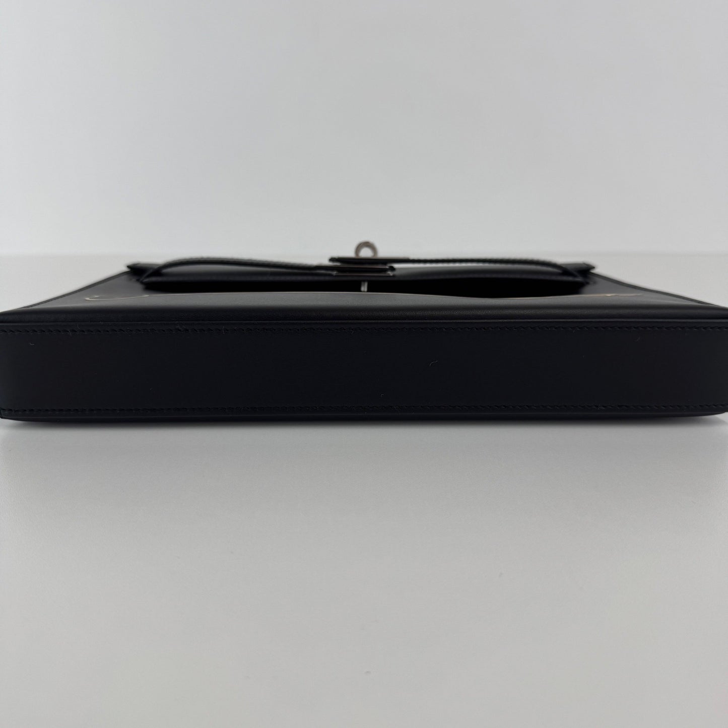 Hermès エルメス Kelly elan cheval de bois ケリーエラン シュヴァル ドゥ ボワ Stamp-W W刻印 Tadelakt タデラクト Black ブラック PHW シルバー金具