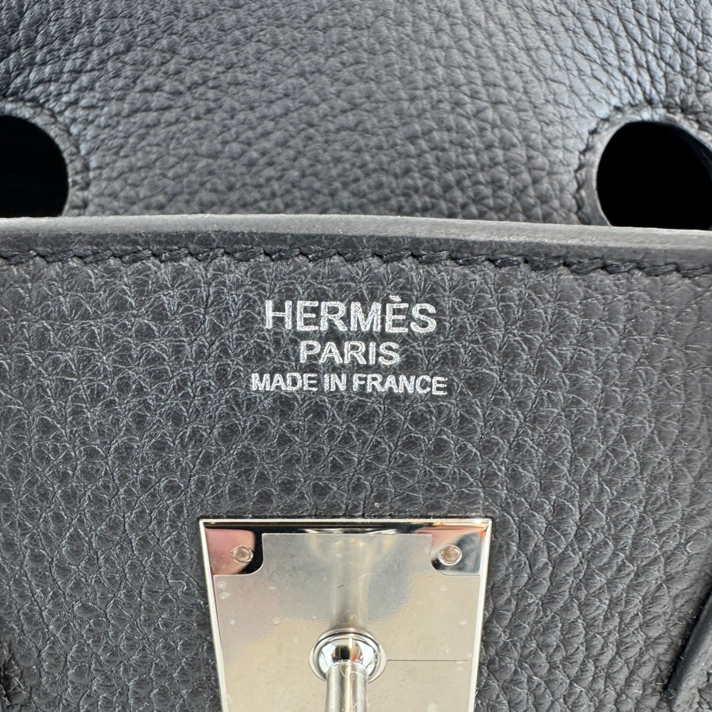 Birkin30 バーキン30 Stamp-K K刻印 Togo トゴ Black ブラック PHW シルバー金具