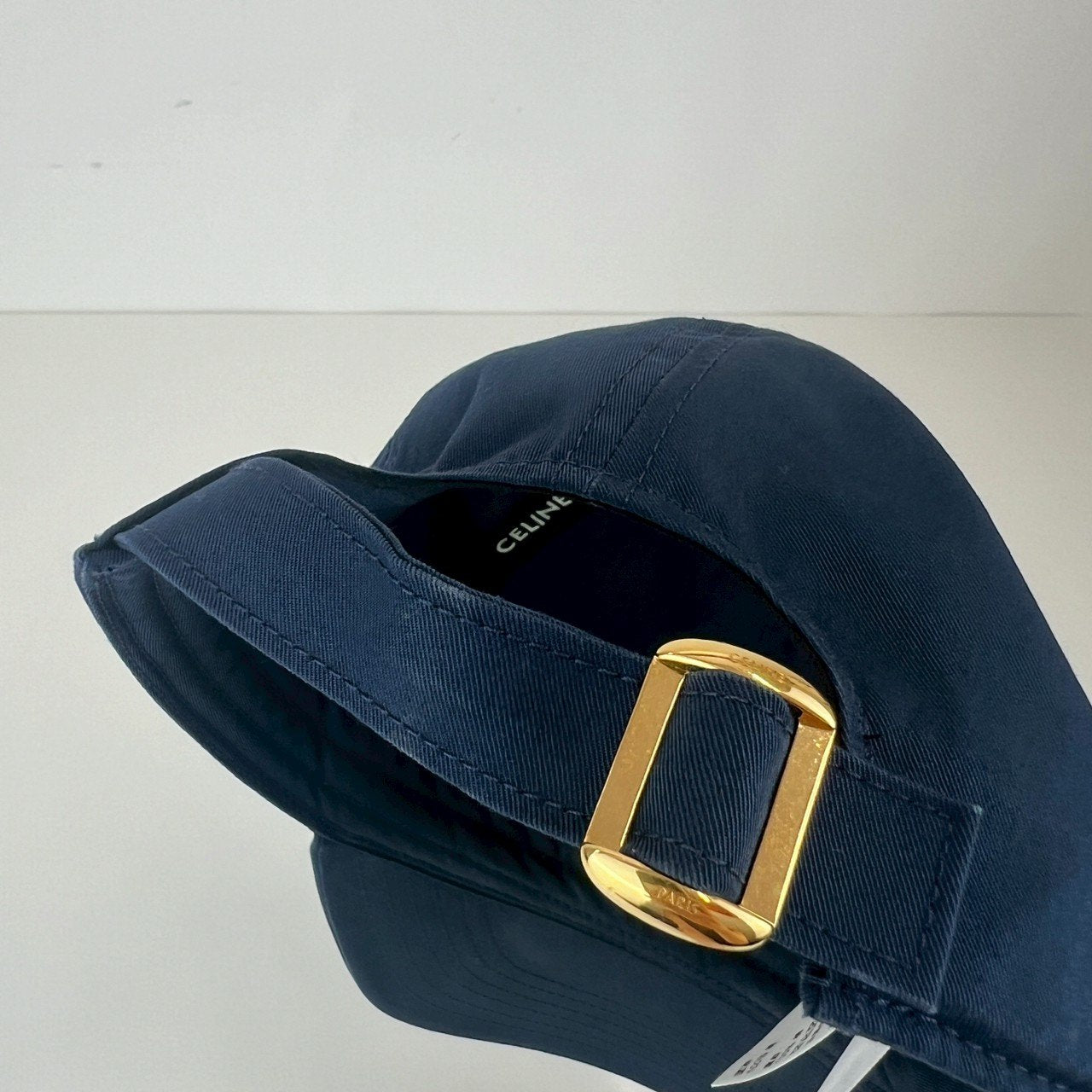 CELINE セリーヌ ベースボールキャップ 綿100% ネイビー