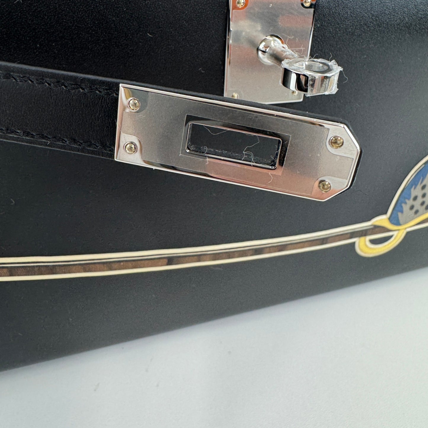 Hermès エルメス Kelly elan cheval de bois ケリーエラン シュヴァル ドゥ ボワ Stamp-W W刻印 Tadelakt タデラクト Black ブラック PHW シルバー金具
