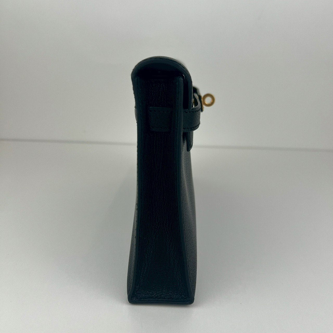 Kelly elan ケリーエラン Black ブラック Chevre シェーブル GHW ゴールド金具 Stamp-B B刻印