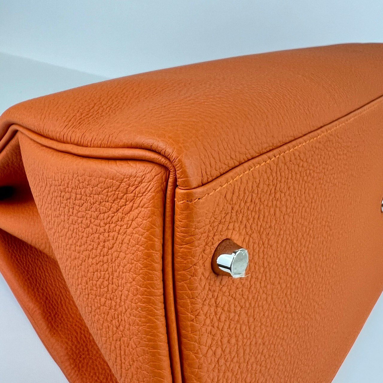 Kelly42 maxi ケリー42 マキシ Orange オレンジ PHW シルバー金具 Togo トゴ シルバー金具 Stamp-W W刻印