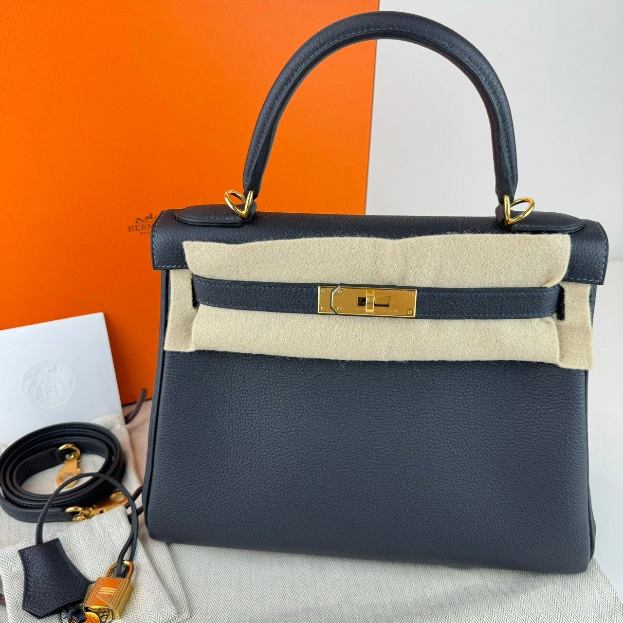 Kelly28 ケリー28 Caban キャバン Togo トゴ GHW ゴールド金具 Stamp-B B刻 レディースバッグ ショルダーバッグ ハンドバッグ 2wayバッグ