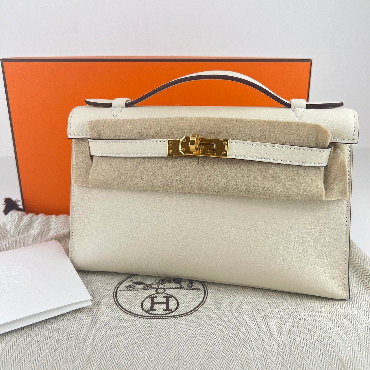Pochette kelly ポシェットケリー Nata ナタ GHW ゴールド金具 W刻 Swift スイフト