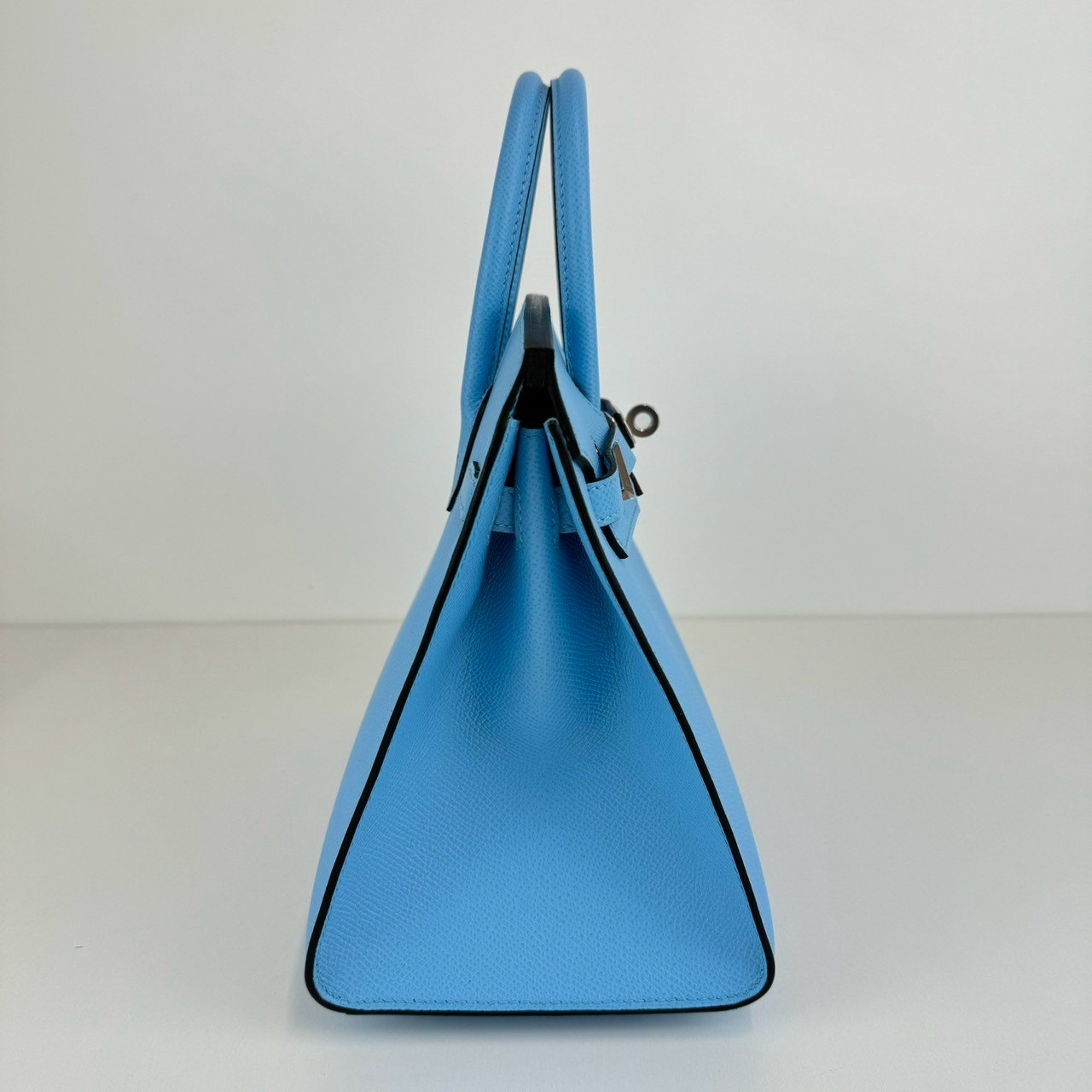 Birkin25 sellier バーキン25 セリエ Celeste セレステ U刻 PHW シルバー金具 Epsom エプソン